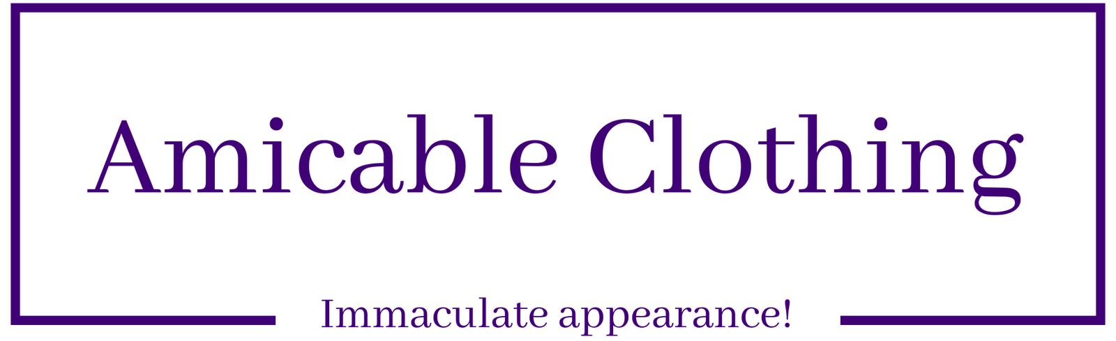 amicable clothing high resolution logo transparent